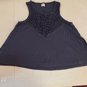 O'Neill Dark PurplleTank Top with Braided Front
